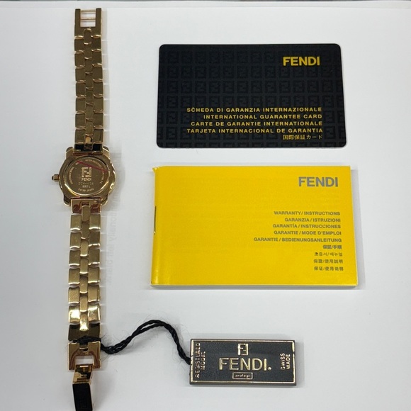 NWT FENDI Janus Gold Watch - 100% Authentic w/ COA - Picture 5 of 7
